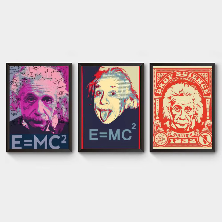 Rastar DIY Klebeposter Theoretischer Physiker Einstein Vintage Wanddeko Mehrfarbig - Bild 3