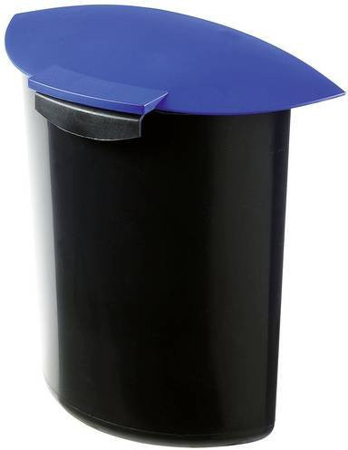 HAN MOON 1839-14 Abfalleinsatz 6l aus Polypropylen in Schwarz und Blau, B: 25,0 cm, H: 31,5 cm, T: 14,4 cm - Bild 1