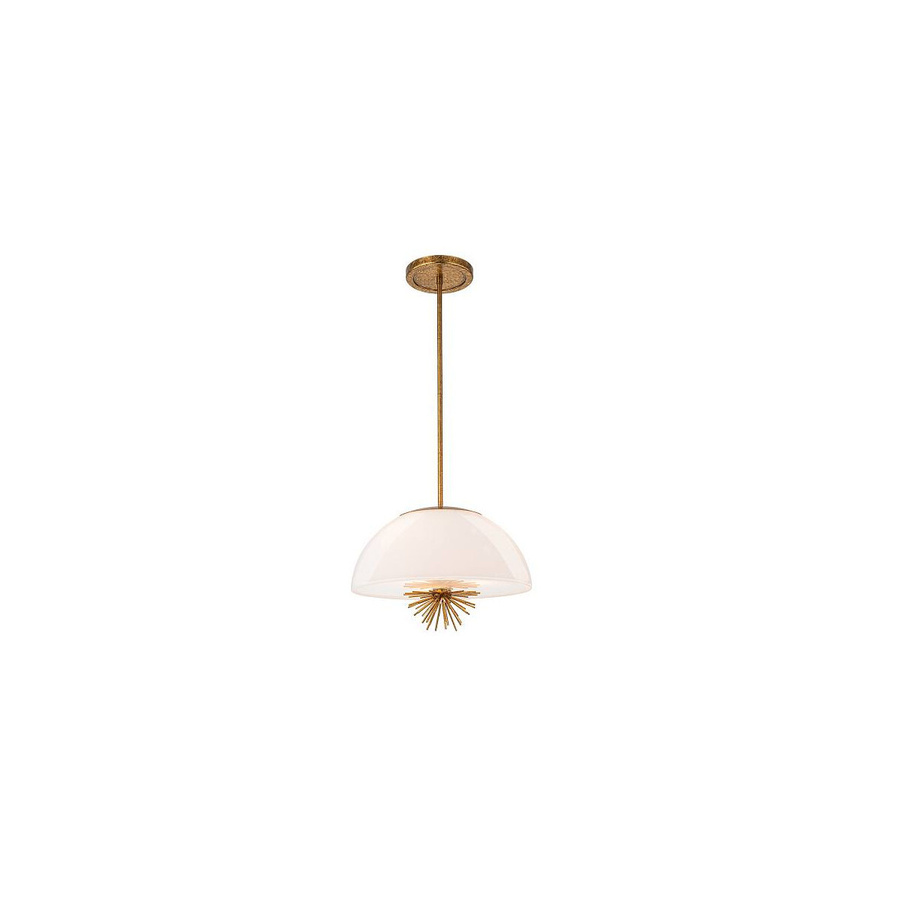 Elstead Lighting Staring Pendelleuchte in Gold/Messing mit Opalglas - Bild 1