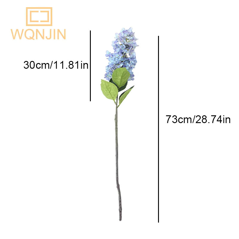 WQNJIN Künstliche Hortensien in Lila als florale Dekoration für Hochzeiten und Tischarrangements - Bild 3
