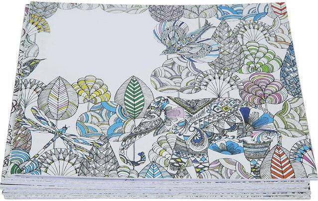 Igeteck Zauberwald Malen Zeichnen Malbuch, Natur, Grau, Mehrfarbig - Bild 1