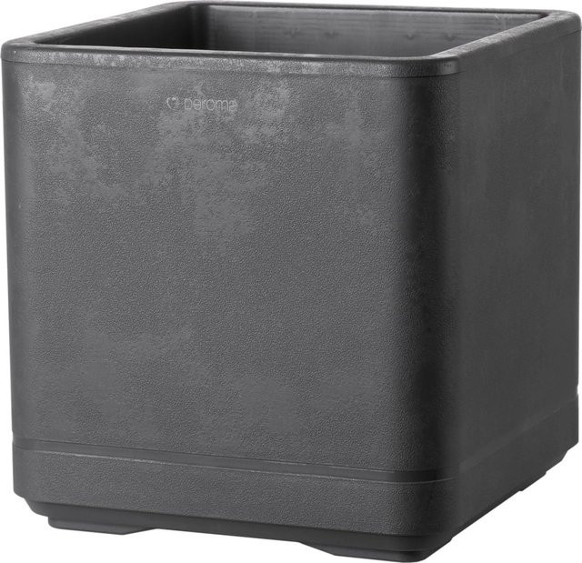 Deroma Pflanztopf Quadro Cosmo Anthrazit B/T/H: 38 x 38 x 39,2 cm - Bild 1