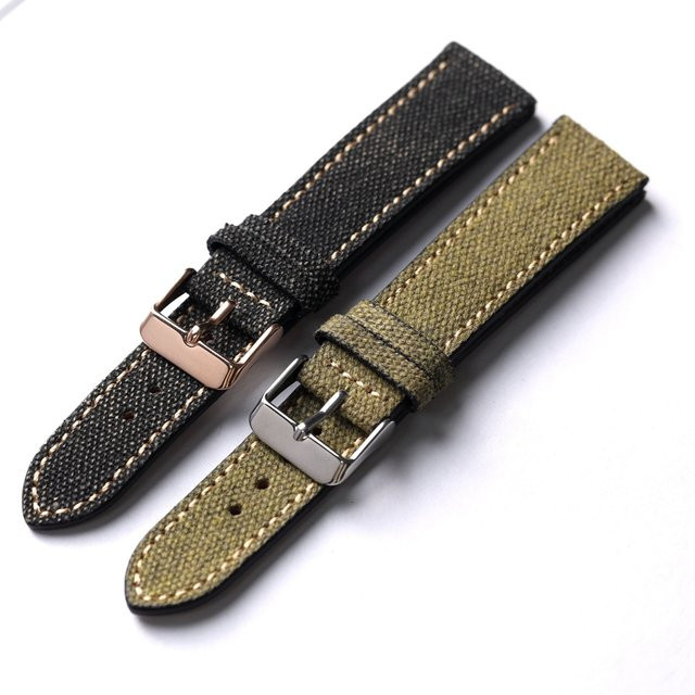 Raystray Uhrenarmband Rindsleder, Schwarz, Herren, Vintage - Bild 1