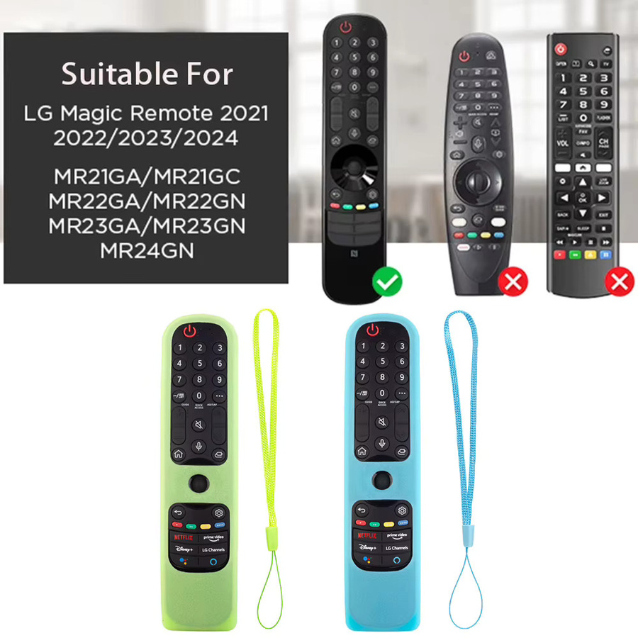 Rutschfeste Silikon-Schutzhülle in Schwarz für LG Magic Remote Fernbedienungen der Modelle MR21, MR22, MR23GA sowie 2021, 2022, 2023 und 2024 - Bild 5