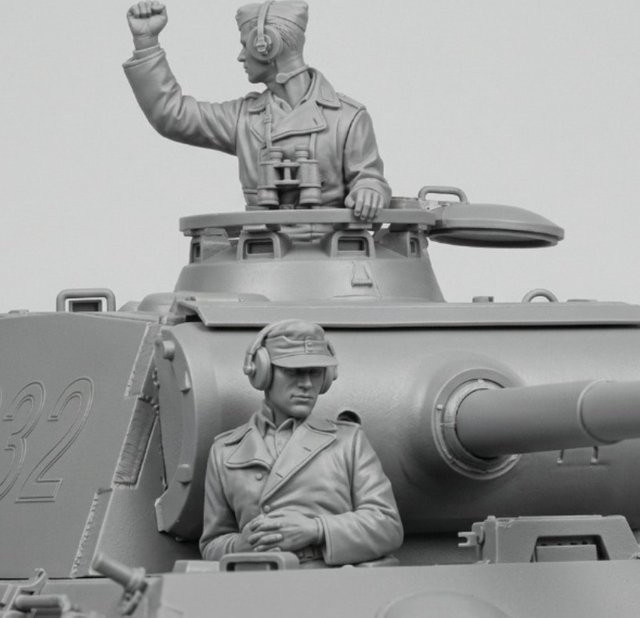 BAANFU Historisches Militär-Panzerkommandanten-Set, Modellbausätze, 1:35 Maßstab, Harz - Bild 1