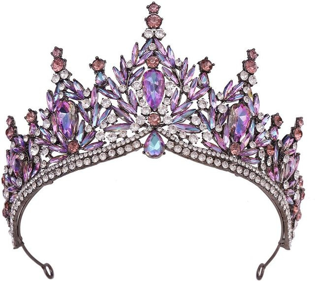 KMVEXO Diadem, Wassertropfen Kristall Opal, gray, Damen - Bild 1