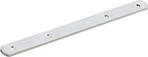 Hettich Frontblenden-Verbindungsplatte aus verzinktem Stahl in Silber, B/H: 200 x 20 mm, Tiefe: 2,5 mm - Bild 1