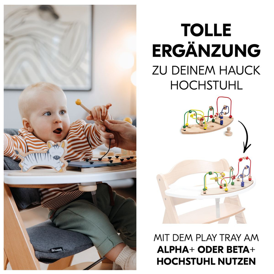 Hauck Play Tray Spiel Moving Motorikschleife Meerestiere, Holz, ab 1 Jahr - Bild 2