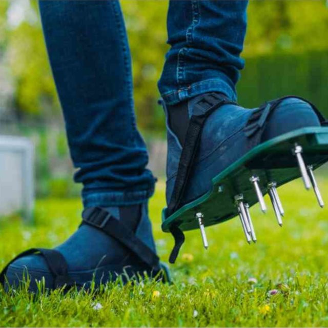 SIENA GARDEN Rasenlüfterschuhe für Erwachsene, 1 Paar, Grün-Schwarz - Bild 1