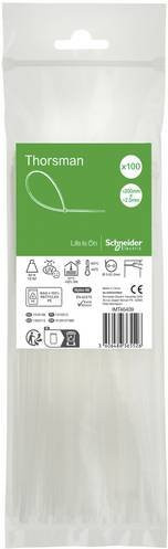 Schneider Electric Kabelbinder aus Nylon in Transparent, 100 Stück - Bild 1