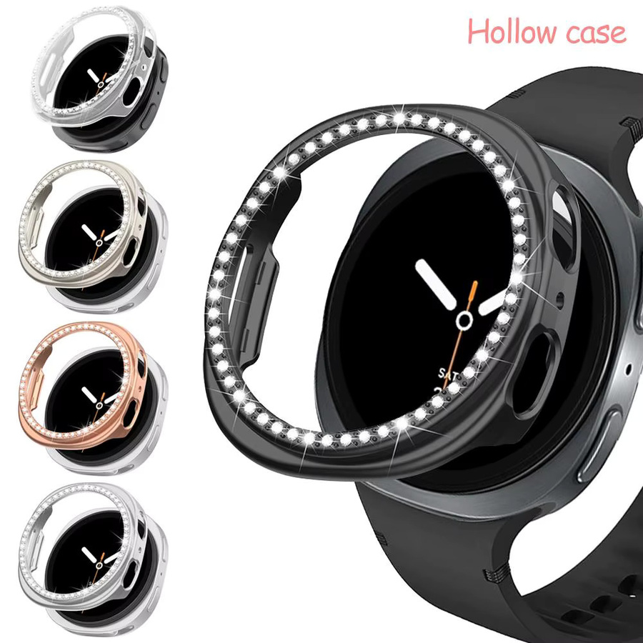 EIMO Uhrenhülle Samsung Galaxy Watch 8, Diamant, Silber, PC - Bild 2