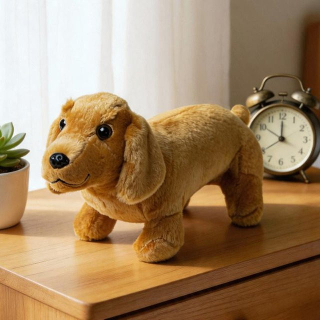 Kawaii Dackel Plüschtier, 35cm, 1-teiliges Set - Bild 1