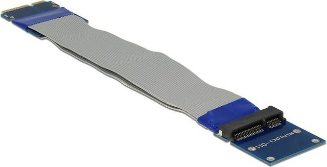 Delock Mini PCI Express zu mSATA Riser Card Interne Bus-Erweiterung Blau 65837 - Bild 1