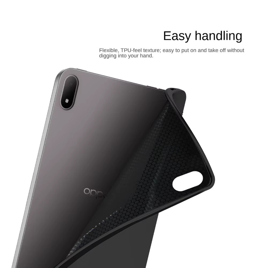 OPPO Pad Mini 2026 Schutzhülle aus weichem Silikon TPU in Schwarz, 8,8 Zoll, Modell OPD2515 - Bild 3