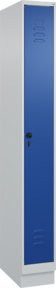 C+P Spind Classic PLUS Garderobenschrank mit Sockel, 1 Abteil, Sicherheits-Drehriegel und 3 Garderobenhaken, H: 195 cm, B: 25 cm, T: 50 cm - Bild 1