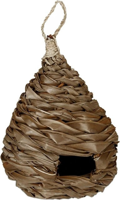 Relaxdays Vogelnest aus Kokosfaser und Abaca-Seil in Natur/Braun, Breite: 31 cm, Tiefe: 20 cm - Bild 1