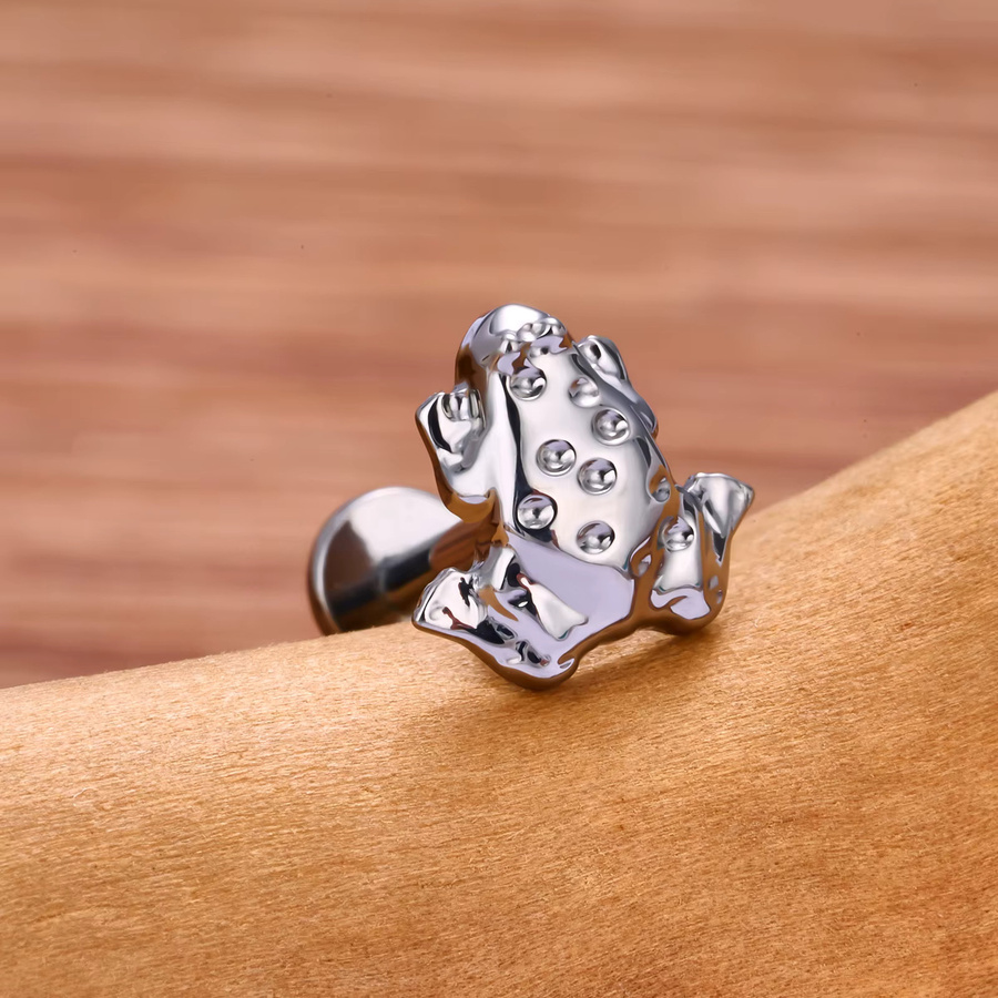 Ohrstecker Titan, Frosch Tintenfisch Design, Damen - Bild 2