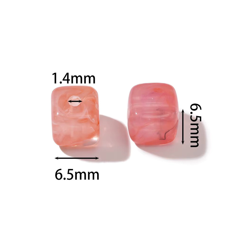 Perlen Acryl Cube, Square, 20 Teile/Los - Bild 2