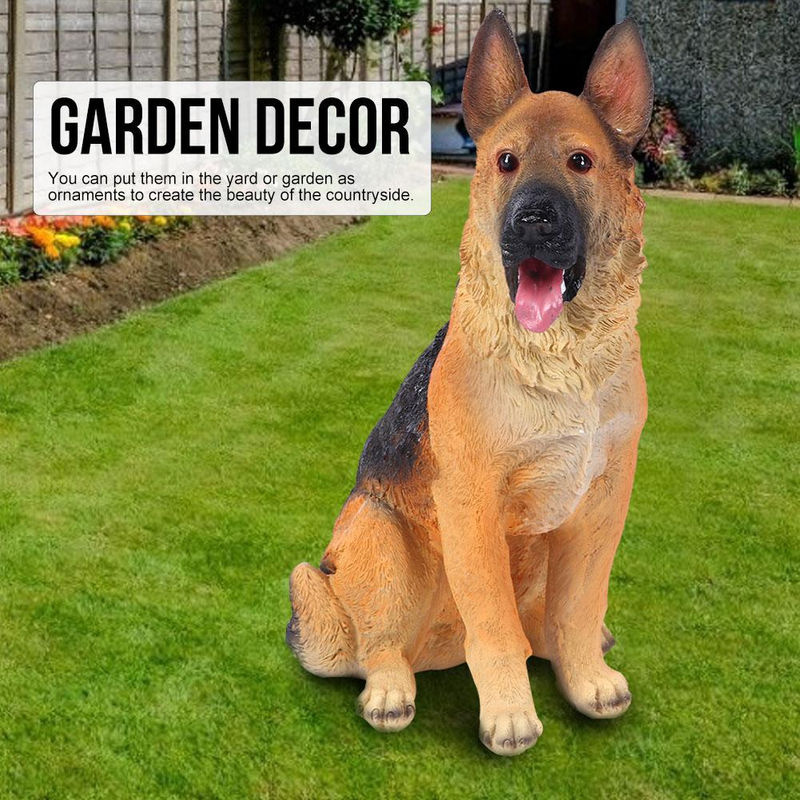 Neoglint Hund Figur aus Kunstharz als mehrfarbige Garten Dekoration für Balkon und Landschaft - Bild 8