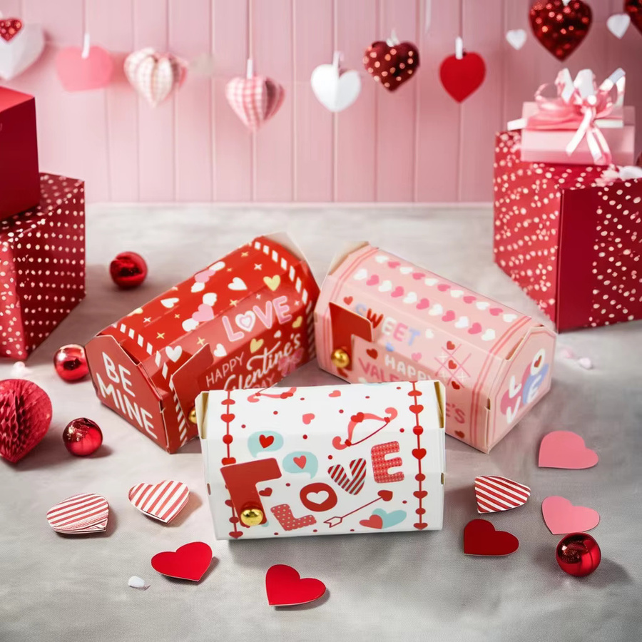 24 Stück kreative Geschenkboxen in E-Mail-Form aus Papier für den Valentinstag, Mehrfarbig - Bild 2