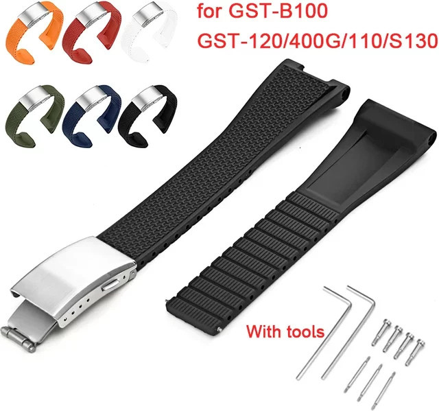 Casio Uhrenarmband Silikon, Edelstahl, Unisex - Bild 1