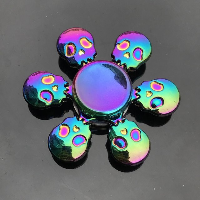 Kidsly Regenbogen-Metall-Fidget-Spinner-Spielzeug, mit Edelstahllager - Bild 1