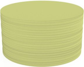 Magnetoplan Kommunikationskarte rund, Gelb, Durchmesser: 14 cm, 500 Stück - Bild 1
