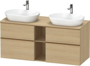 Duravit Waschtischunterschrank D-Neo in Beige Matt mit Türen und Schubladen, Wandmontage - Bild 1