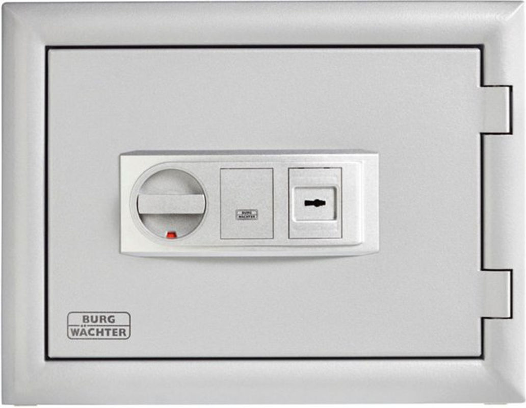 Burg-Wächter Wertschutzschrank MTD 740 K feuergeschützt mit Doppelbartschlüsselschloss in Silber, B: 50 cm, H: 38 cm, T: 46,2 cm - Bild 2