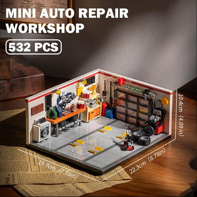 MOC City Italiana Torino Retro Coupe Sportwagen, Modellbausteine, ab 14 Jahren - Bild 1