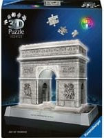 Ravensburger 3D Puzzle Iconics Triumphbogen Paris mit Licht - Bild 1