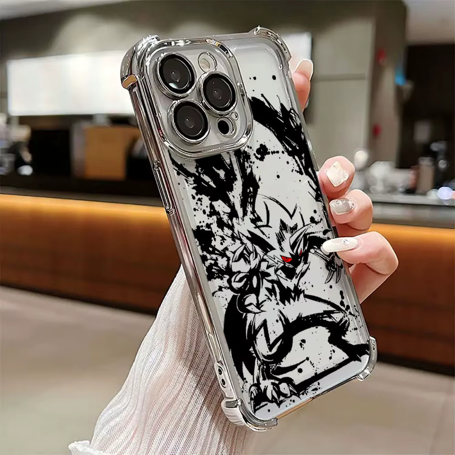 Transparente Anime Schutzhülle mit Rayquaza und Zeraora für Xiaomi Modelle - Bild 3