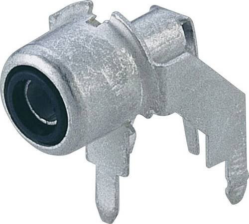Hirschmann 930 092-000 Cinch-Steckverbinder Buchse für den horizontalen Einbau, 2 Polzahl, Silber - Bild 1
