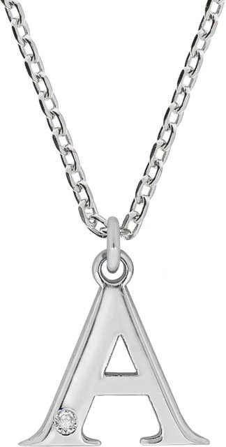 Diamonds by Ellen K. Halskette 925 Silber, Diamant, Buchstabe A, Damen - Bild 1