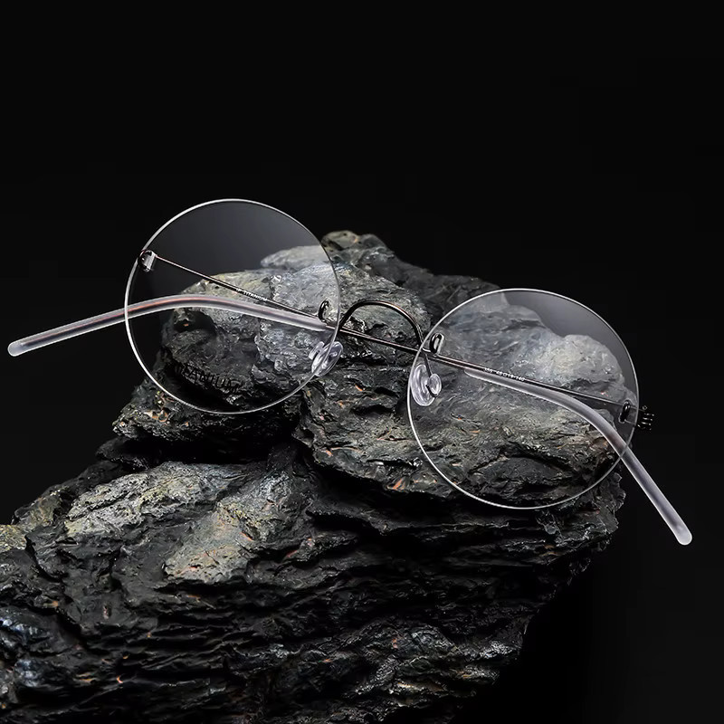 TUTU Korrektionsbrille, randlos, rund, Titan, Unisex - Bild 4