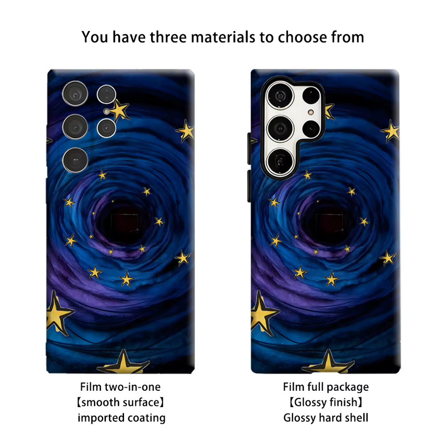 Potdemiel Sternenwirbel-Tunnel Handyhülle für Samsung Galaxy S26 S25 Ultra S24 S23 Ultra Plus Stoßfeste Doppelschicht Robuste Rückabdeckung in Multicolour - Bild 2