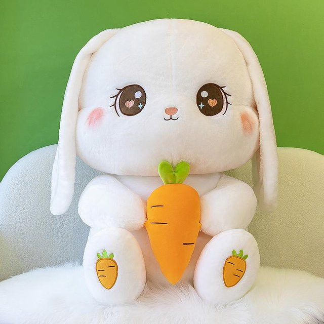 Karotten Kaninchen, Plüschtier Puppe, 40cm - Bild 1
