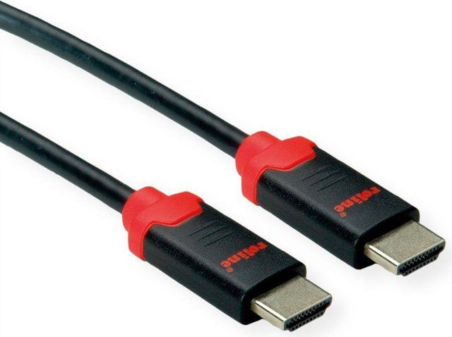 ROLINE HDMI-Kabel Typ A Schwarz 3 m für 10K und 8K UHD doppelt geschirmt - Bild 1