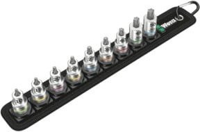 Wera Zyklop Belt B 3 TORX HF Steckschlüssel-Bit-Einsatz-Set 3/8 Zoll, 10-teilig - Bild 1