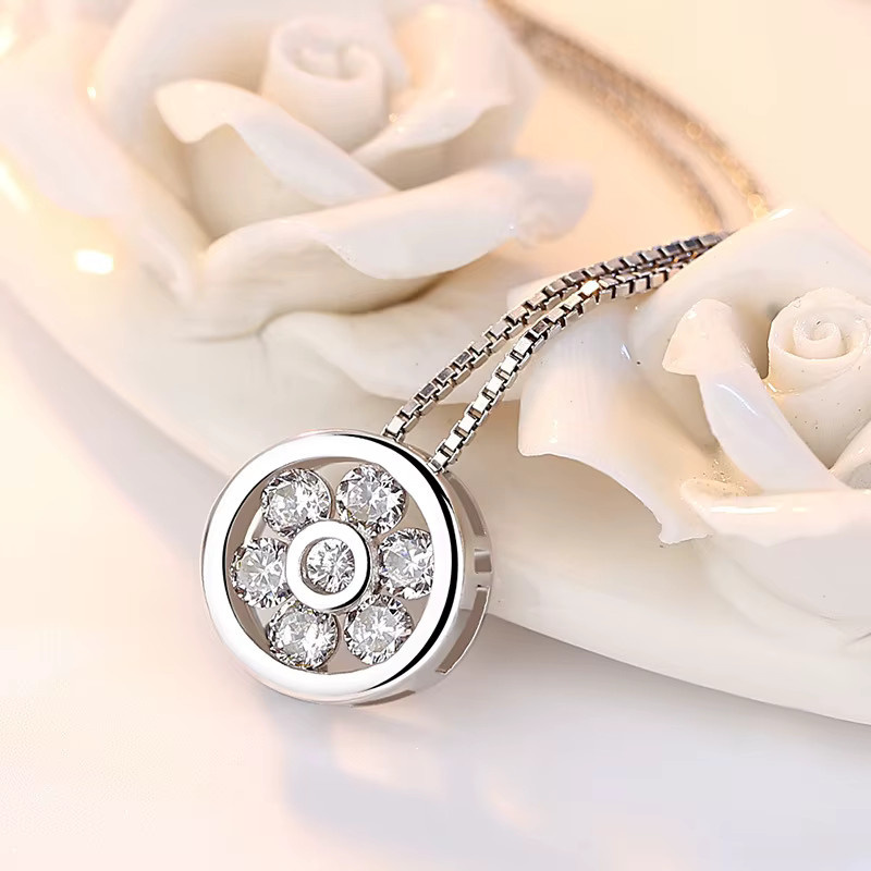 SAY Halskette 925 Silber, vergoldet, Zirkonia, Damen - Bild 1