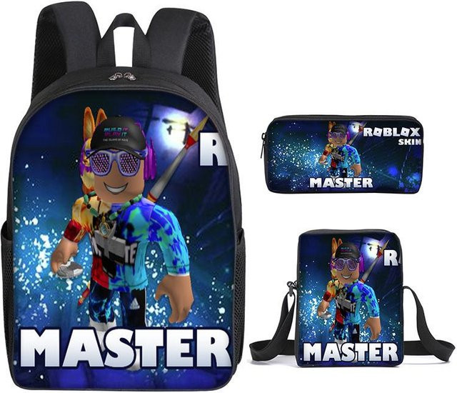 Roblox Schultaschen-Set für Mädchen bestehend aus Rucksack und Federmäppchen in Multicolour - Bild 1