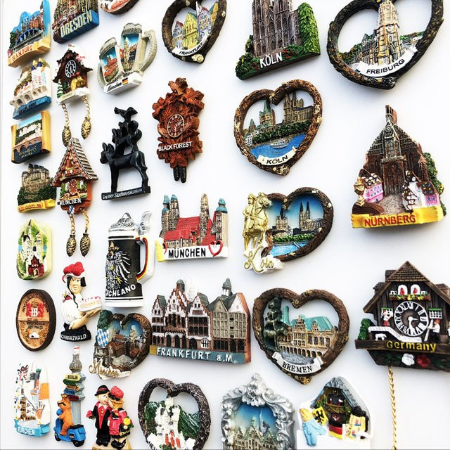 Deutschland 3D Kühlschrankmagnete aus Harz als Tourismus Souvenir in Mehrfarbig - Bild 1