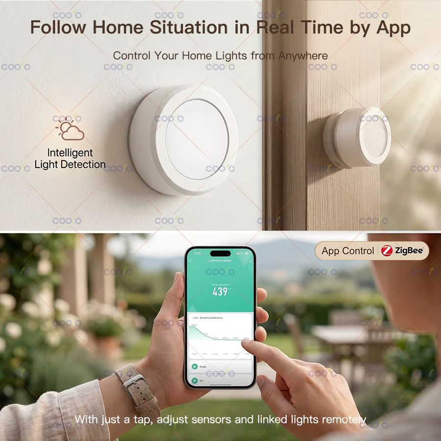 Tuya Zigbee Smart Umgebungslichtsensor zur Überwachung der Beleuchtungsstärke in Weiß (Smart Life, Z2M Gateway erforderlich) - Bild 4