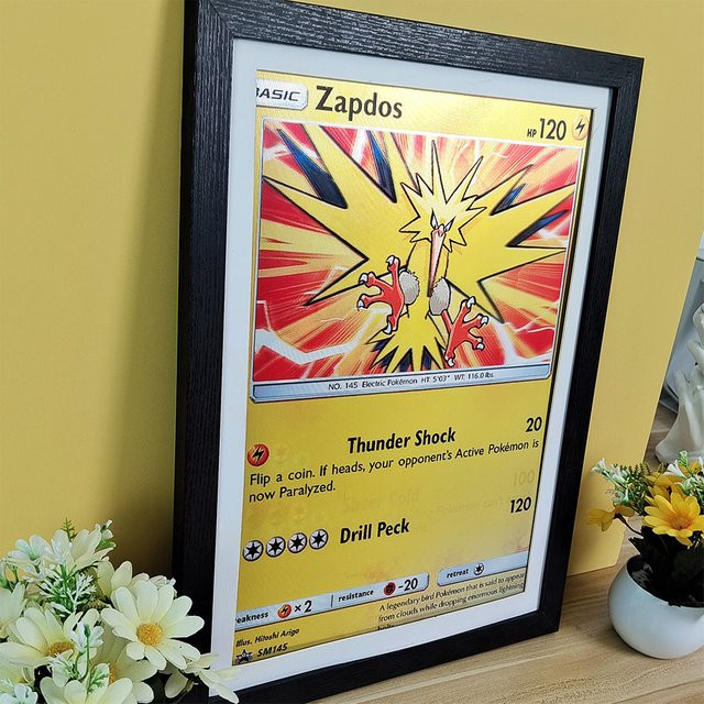 Bandai Pokemon 3D-Lentikularposter mit Zapdos, Articuno und Moltres in Multicolour als Wandkunstdruck ohne Rahmen - Bild 1