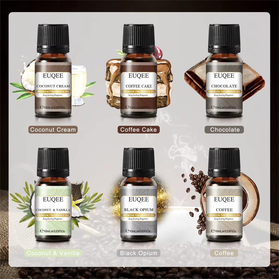 EUQEE Duftöl Geschenkset, 6 Teile, verschiedene Aromen - Bild 2