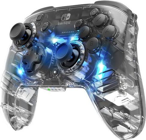 PDP Afterglow Wireless Controller für Nintendo Switch in Transparent mit Bluetooth-Verbindung - Bild 2