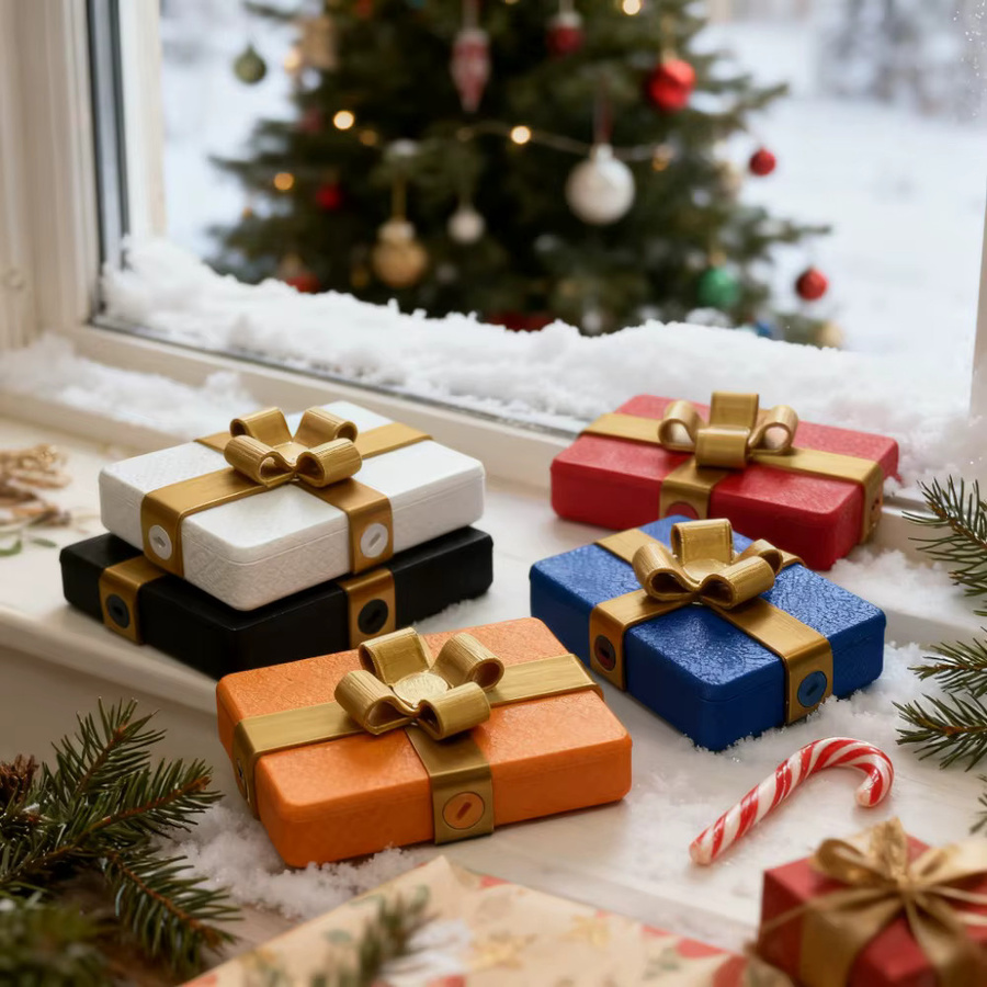 3D-gedruckte Puzzle-Geschenkbox mit Schraubverschluss aus Kunststoff und Papier in Mehrfarbig für Valentinstag und Partys - Bild 3