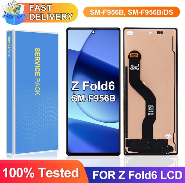 Samsung Galaxy Z Fold 6 LCD-Display Ersatzteil in Schwarz für SM-F956B, SM-F956B/DS, SM-F956U und F956 - Bild 1