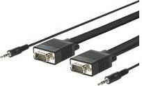 Vivolink VGA-Kabel mit 3,5 mm Klinkenanschluss Schwarz 30 m - Bild 1