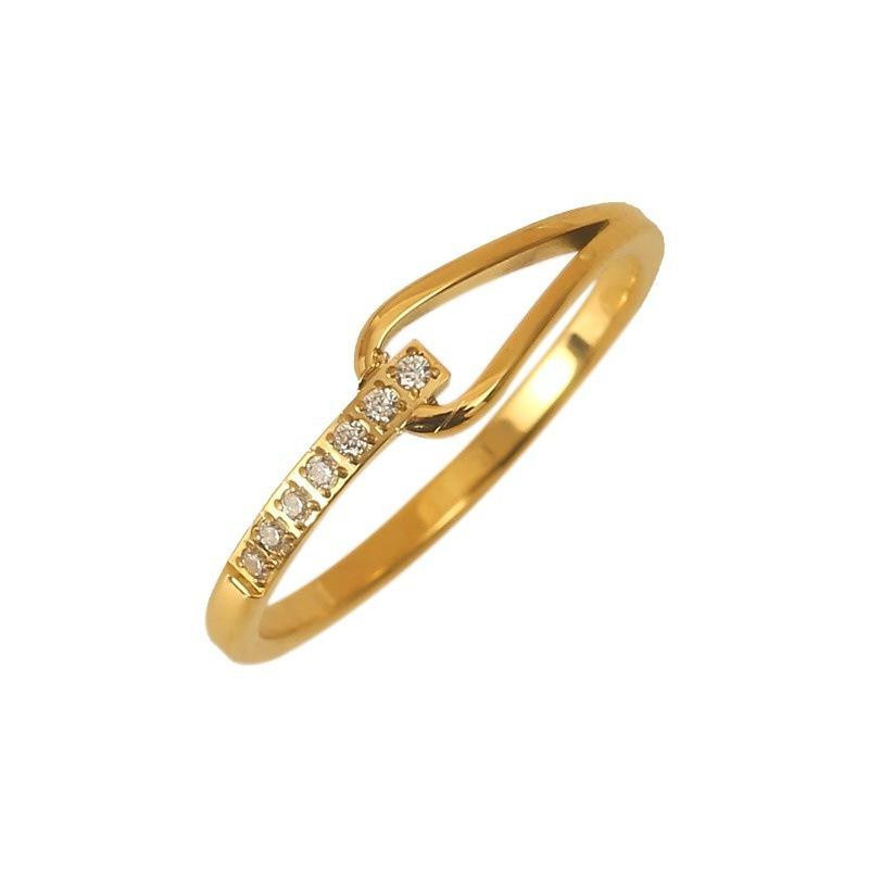 Ring Geometrischer Wassertropfen, Titanstahl, Damen, Size 9 - Bild 1